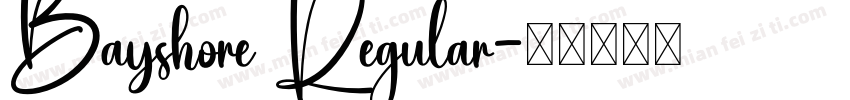 Bayshore Regular字体转换